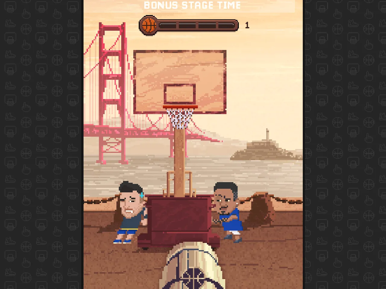 Poject - <p>Customize your character, play in various scenarios (from medieval lands to modern space) and scores the highest points in this browser based game made in pixel art for the NBA finals.</p>